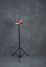 Cold Grey Hand Painted Backdrop Mid Text XXL Size 1377
