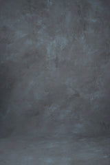Cold Grey Hand Painted Backdrop Mid Text XXL Size 1377