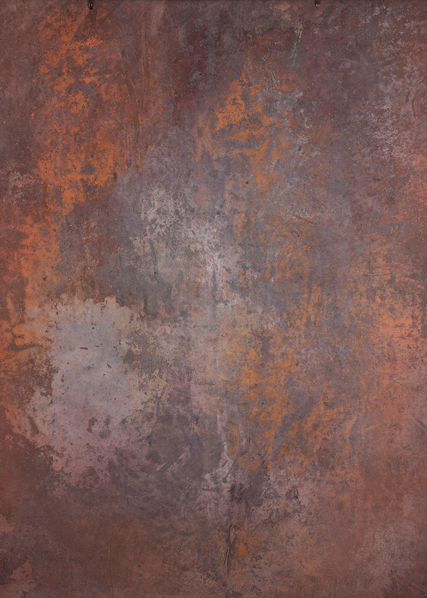 Cold Grey Orange Hand Painted Backdrop Strong Text M Size 15410