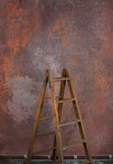 Cold Grey Orange Hand Painted Backdrop Strong Text M Size 15410