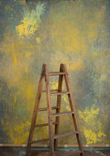 Cold Grey Yellow Backdrop Hand Painted Strong Text M Size 15404