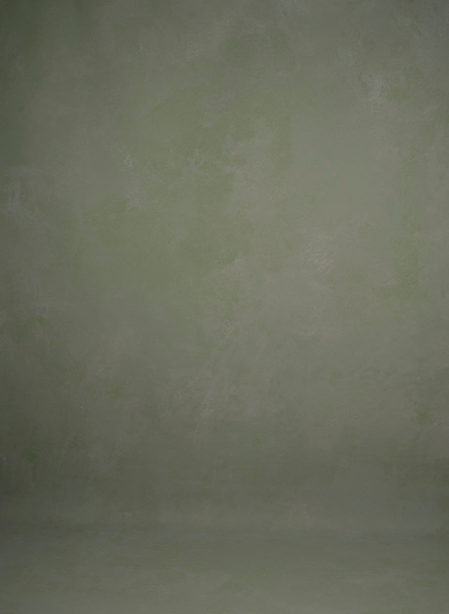 Green Hand Painted Backdrop Low Text XL Size 1433