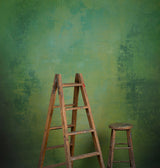 Green Hand Painted Backdrop Strong Text L+ Size 1395
