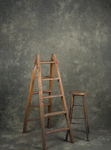 Greenish Grey Hand Painted Backdrop Strong Text XL Size 1430
