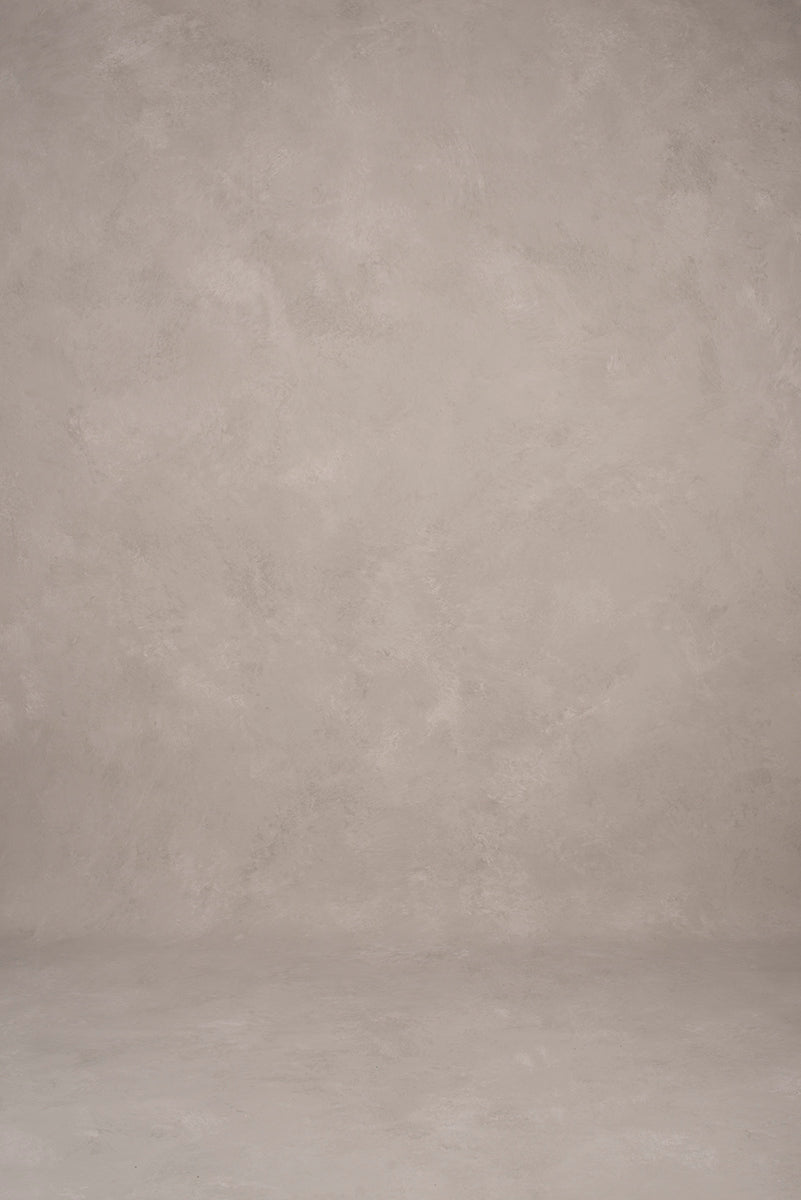 Grey Beige Hand Painted Backdrop Low Text XL Size 1381