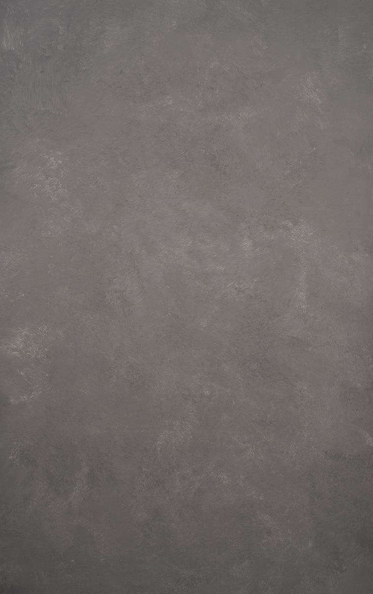 Grey Beige Hand Painted Backdrop Mid Text XS Size 15579