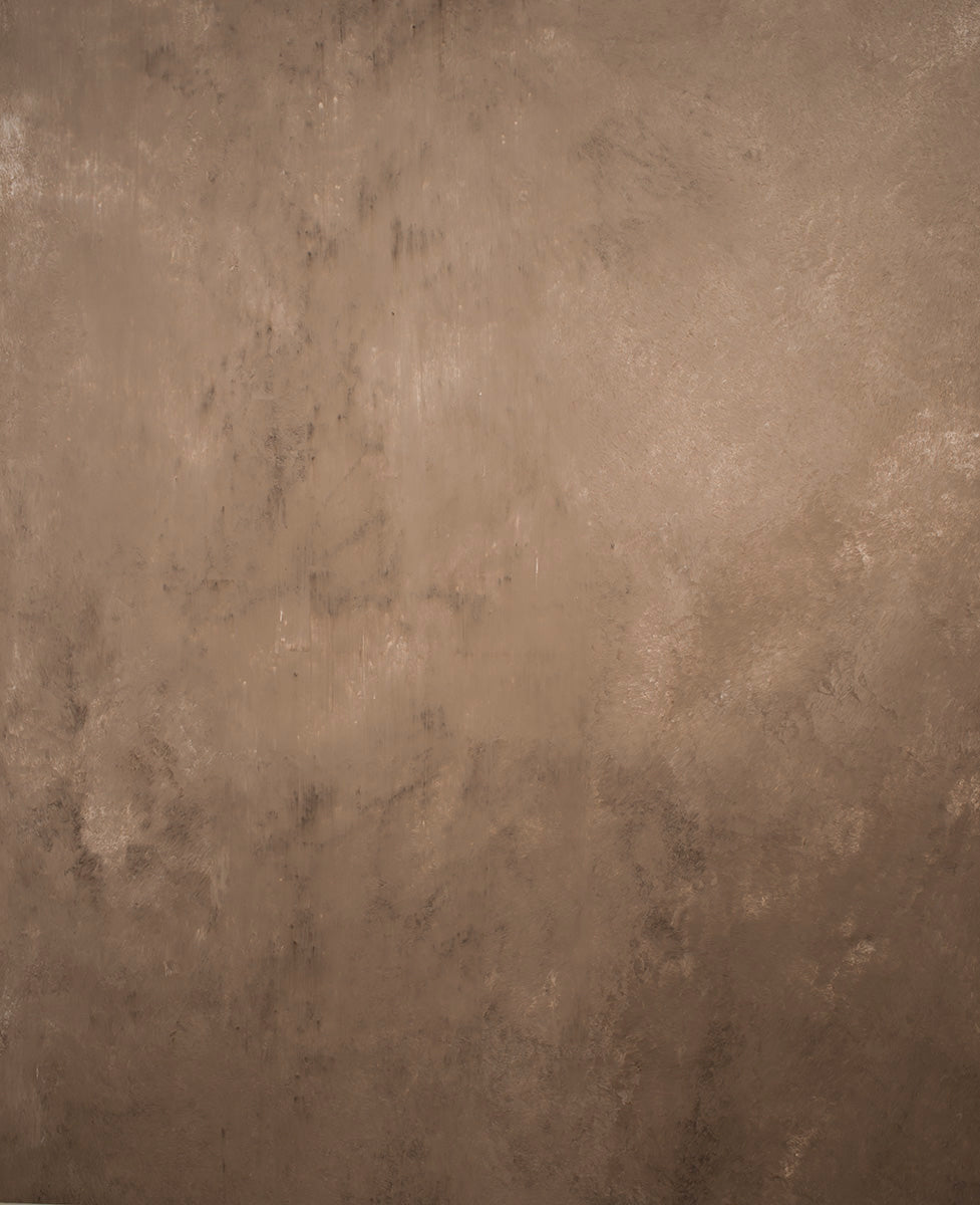 Grey Brown Hand Painted Backdrop Mid Text L Size 15553