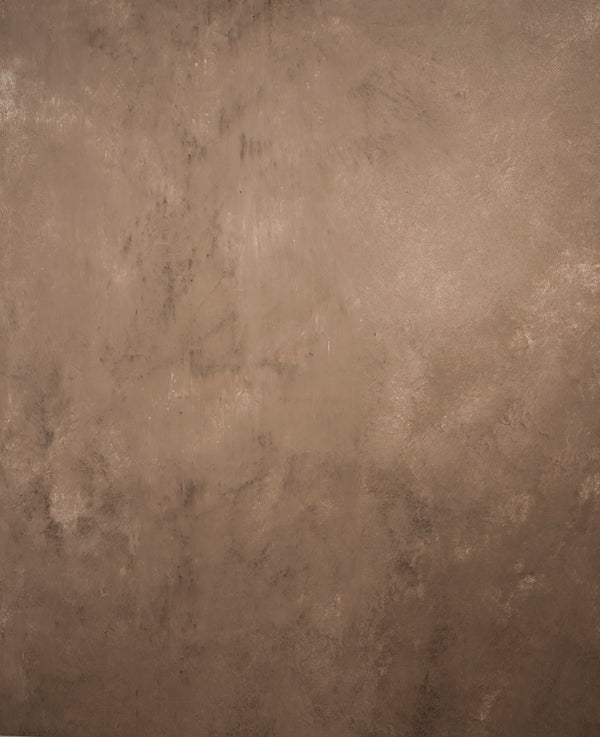 Grey Brown Hand Painted Backdrop Mid Text L Size 15553