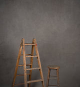Grey Hand Painted Backdrop Mid Text L+ Size 1442