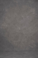 Grey Hand Painted Backdrop Mid Text XL Size 1386
