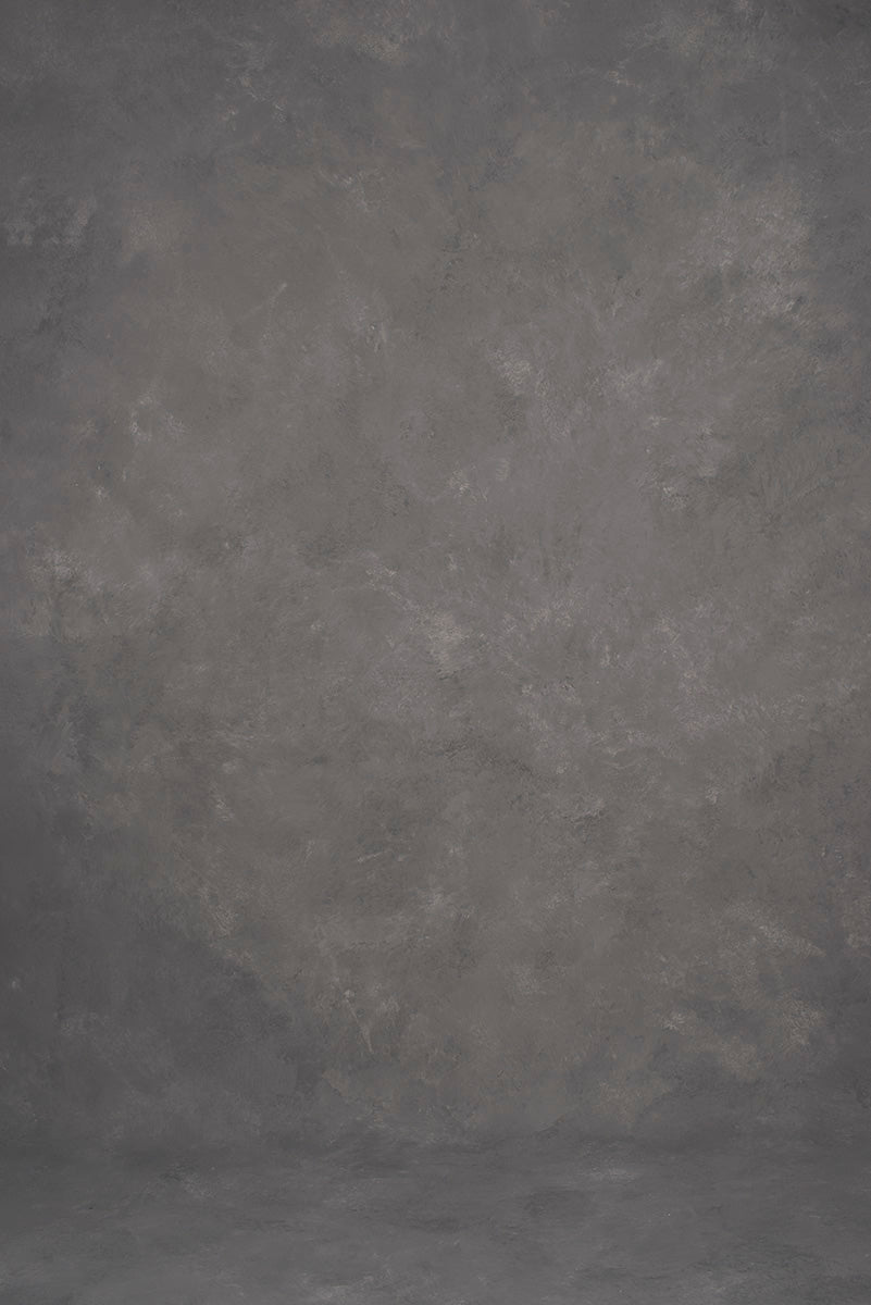 Grey Hand Painted Backdrop Mid Text XL Size 1386