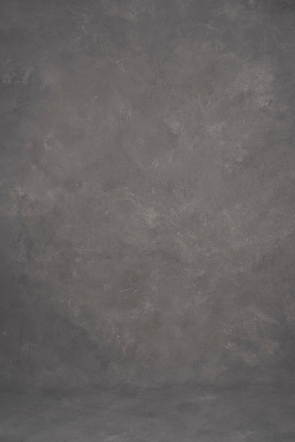 Grey Hand Painted Backdrop Mid Text XL Size 1386