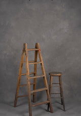Grey Hand Painted Backdrop Mid Text XL Size 1386