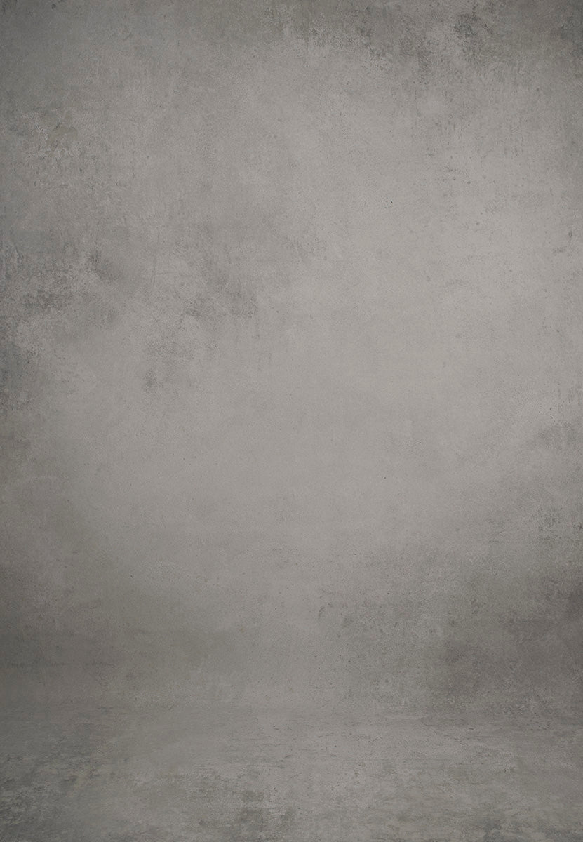 Grey Hand Painted Backdrop Mid Text XL Size 1428