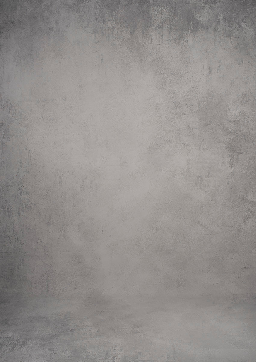 Grey Hand Painted Backdrop Mid Text XL Size 1432