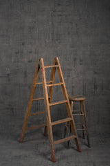 Grey Hand Painted Backdrop Mid Text XXL Size 1364