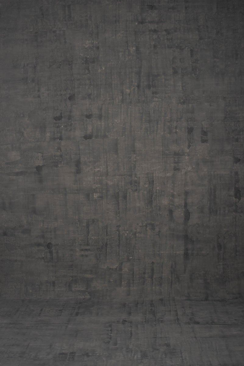 Grey Hand Painted Backdrop Mid Text XXL Size 1364