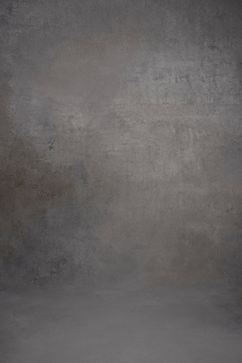 Grey Hand Painted Backdrop Mid Text XXL Size 1367
