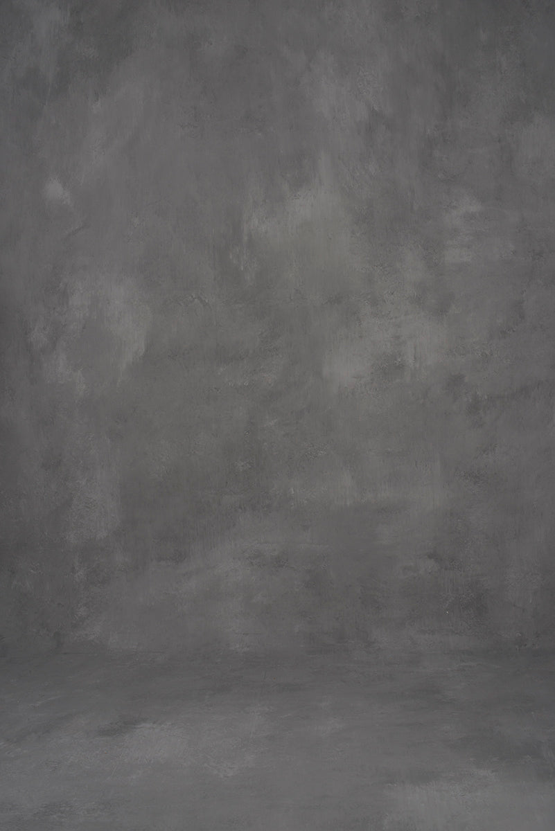 Grey Hand Painted Backdrop Mid Text XXL Size 1375