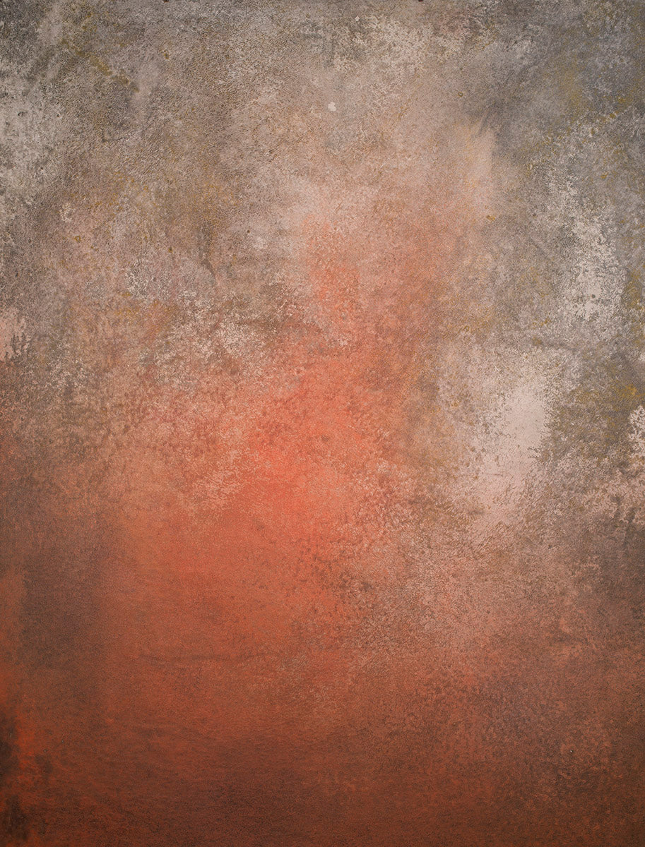 Grey Orange Hand Painted Backdrop Strong Text M Size 15427
