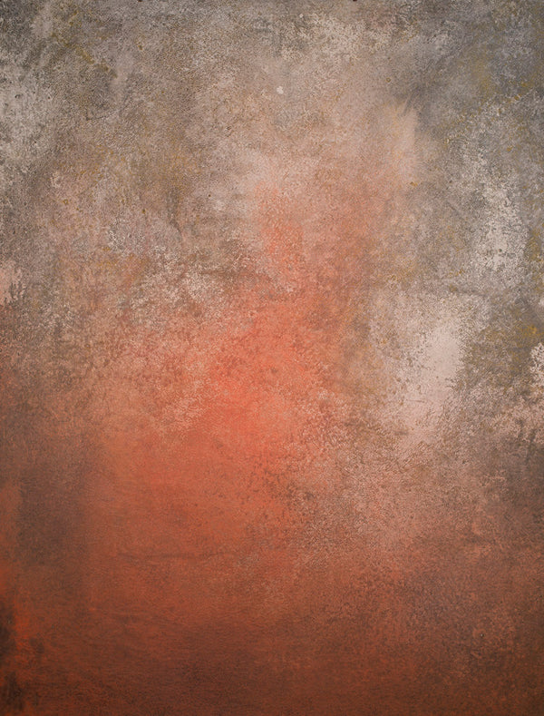 Grey Orange Hand Painted Backdrop Strong Text M Size 15427