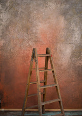 Grey Orange Hand Painted Backdrop Strong Text M Size 15427