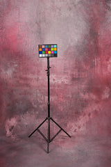 Grey Red Hand Painted Backdrop Mid Text XL Size 1382