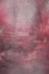 Grey Red Hand Painted Backdrop Mid Text XL Size 1382