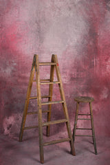 Grey Red Hand Painted Backdrop Mid Text XL Size 1382