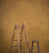 Ochre Hand Painted Backdrop Mid Text L+ Size 1452