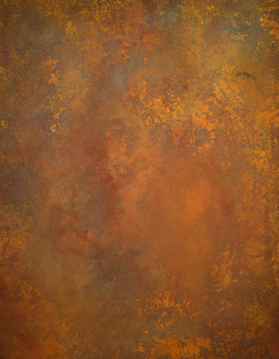 Orange Blue Hand Painted Backdrop Strong Text M Size 15413