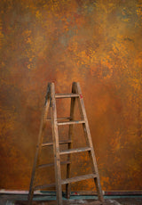 Orange Blue Hand Painted Backdrop Strong Text M Size 15413