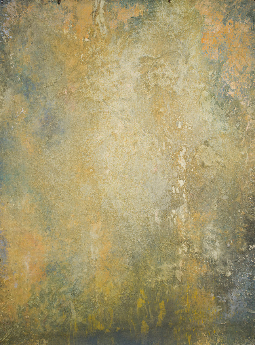 Ochre Grey Hand Painted Backdrop Strong Text M Size 15423