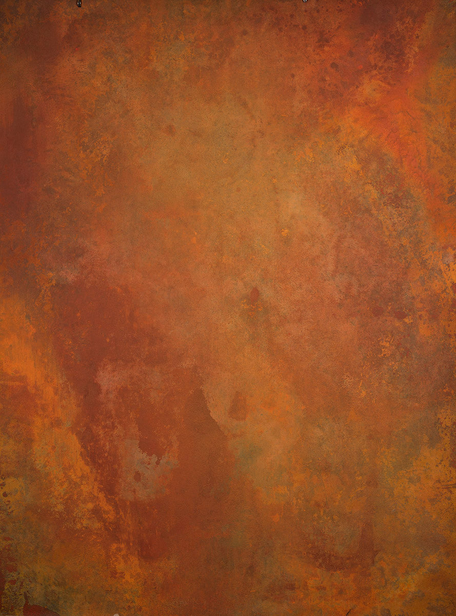 Orange Hand Painted Backdrop Mid Text M Size 15407