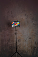 Purple Cold Grey Hand Painted Backdrop Mid Text ST Size 15516