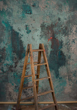 Tirquize Grey Hand Painted Backdrop Strong Text M Size 15422