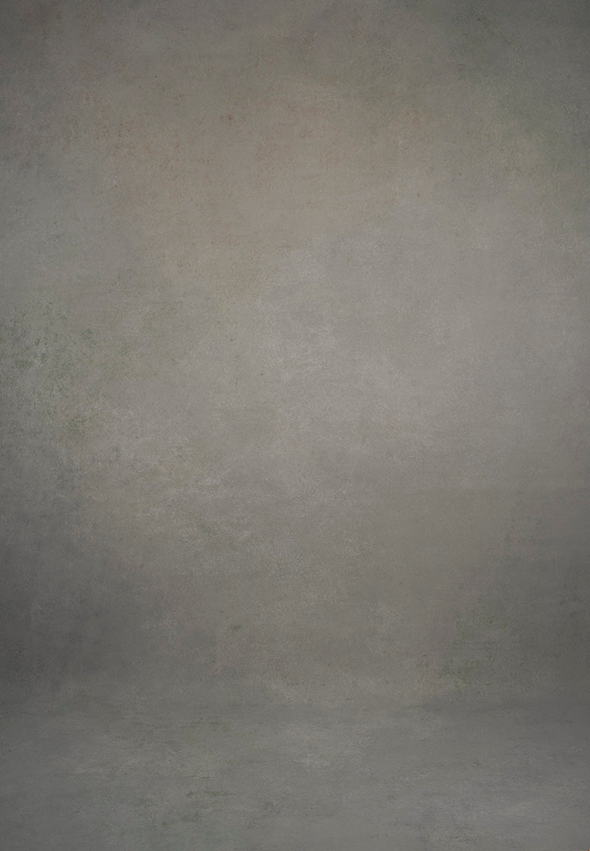 Warm Grey Hand Painted Backdrop Mid Text XL Size 1426