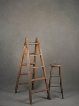 Warm Grey Hand Painted Backdrop Mid Text XL Size 1426