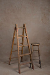 Warm Grey Hand Painted Backdrop Mid Text XXL Size 1366
