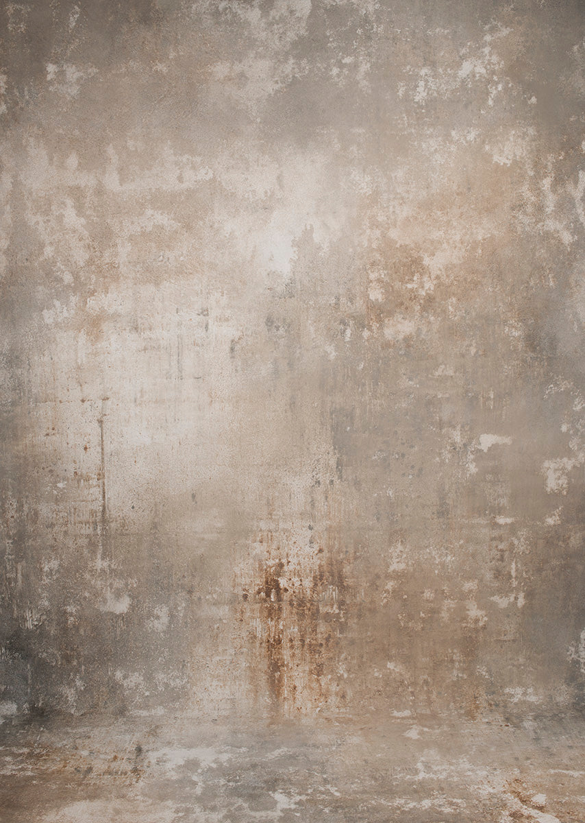 Warm Grey Hand Painted Backdrop Strong Text XL Size 1427