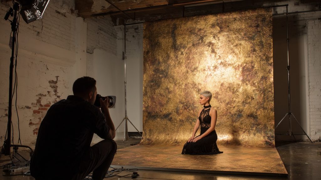 Photography Studio Gold Photography Backdrop