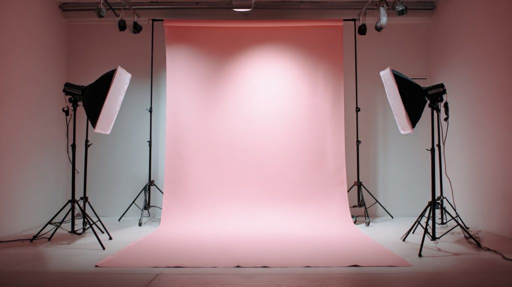 Light pink backdrop